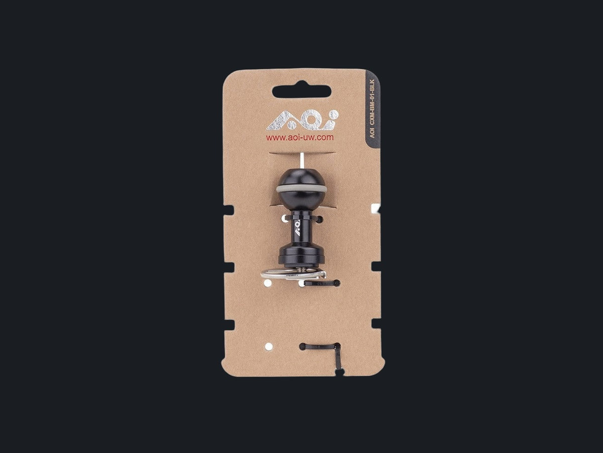 Cold Shoe Mount Base to Ball Mount - 01 (Black Color)