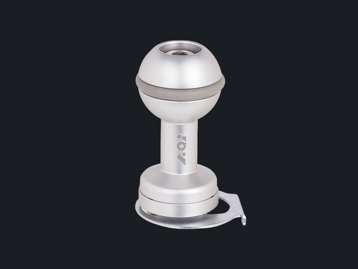 Cold Shoe Mount Base to Ball Mount - 01 (Silver Color)