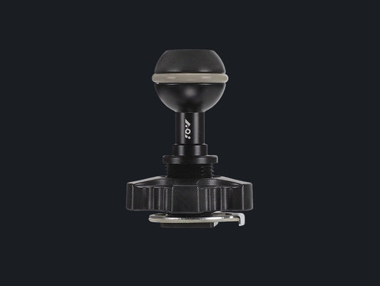 Cold Shoe Mount Base to Ball Mount - 02 (Black Color)