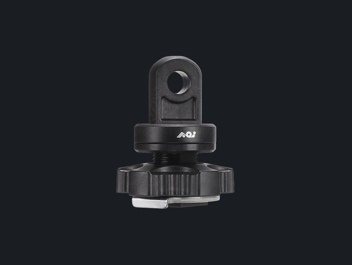 Cold Shoe Mount Base to YS Male Mount - 01 (Black Color)