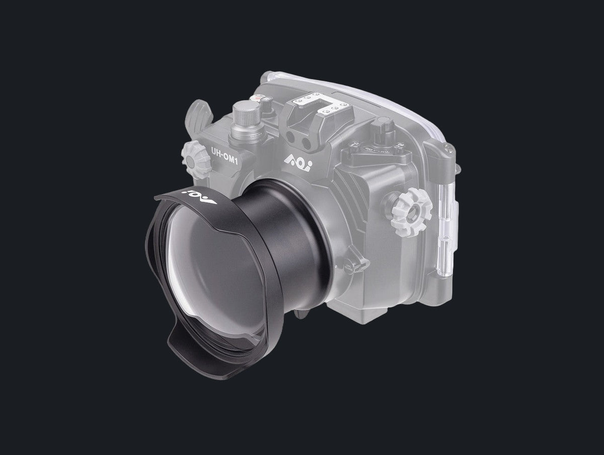 4" Acrylic Semi-Dome Plastic Port  PEN Mount Housing