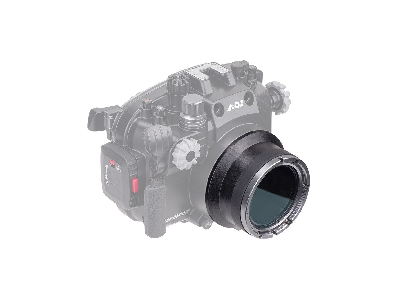 Flat Port in Plastic for Olympus Pen Mount Housing (For ED 30mm Macro Lens)