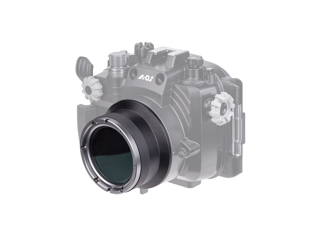 Flat Port in Plastic for Olympus Pen Mount Housing (For ED 30mm Macro Lens)