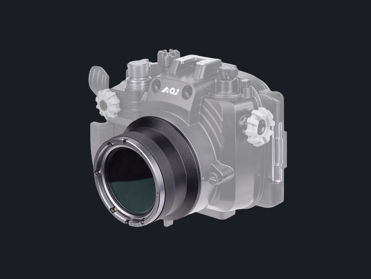 Flat Port in Plastic for Olympus Pen Mount Housing (For ED 30mm Macro Lens)