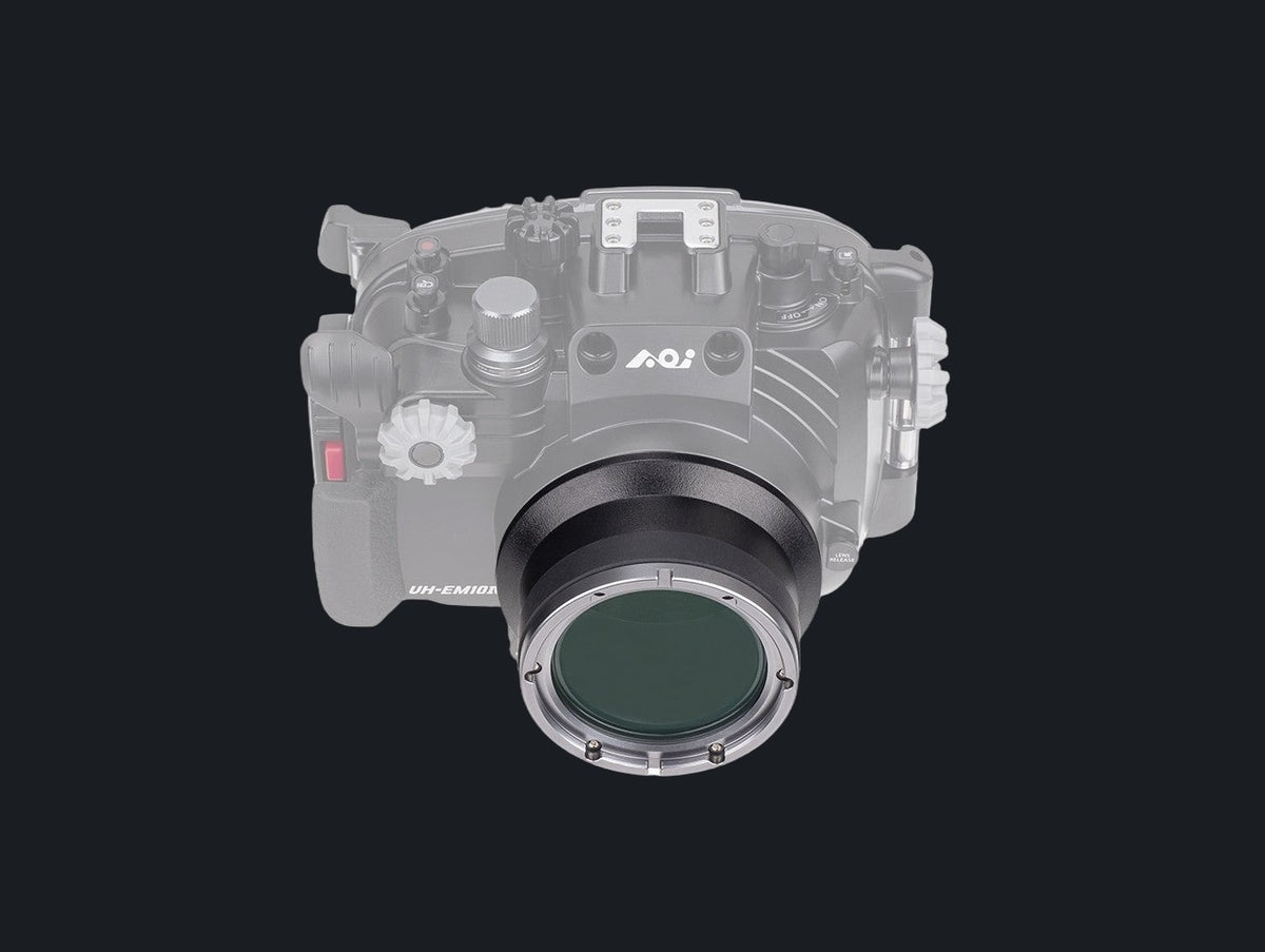 Flat Port in Plastic for Olympus Pen Mount Housing (For ED 30mm Macro Lens)