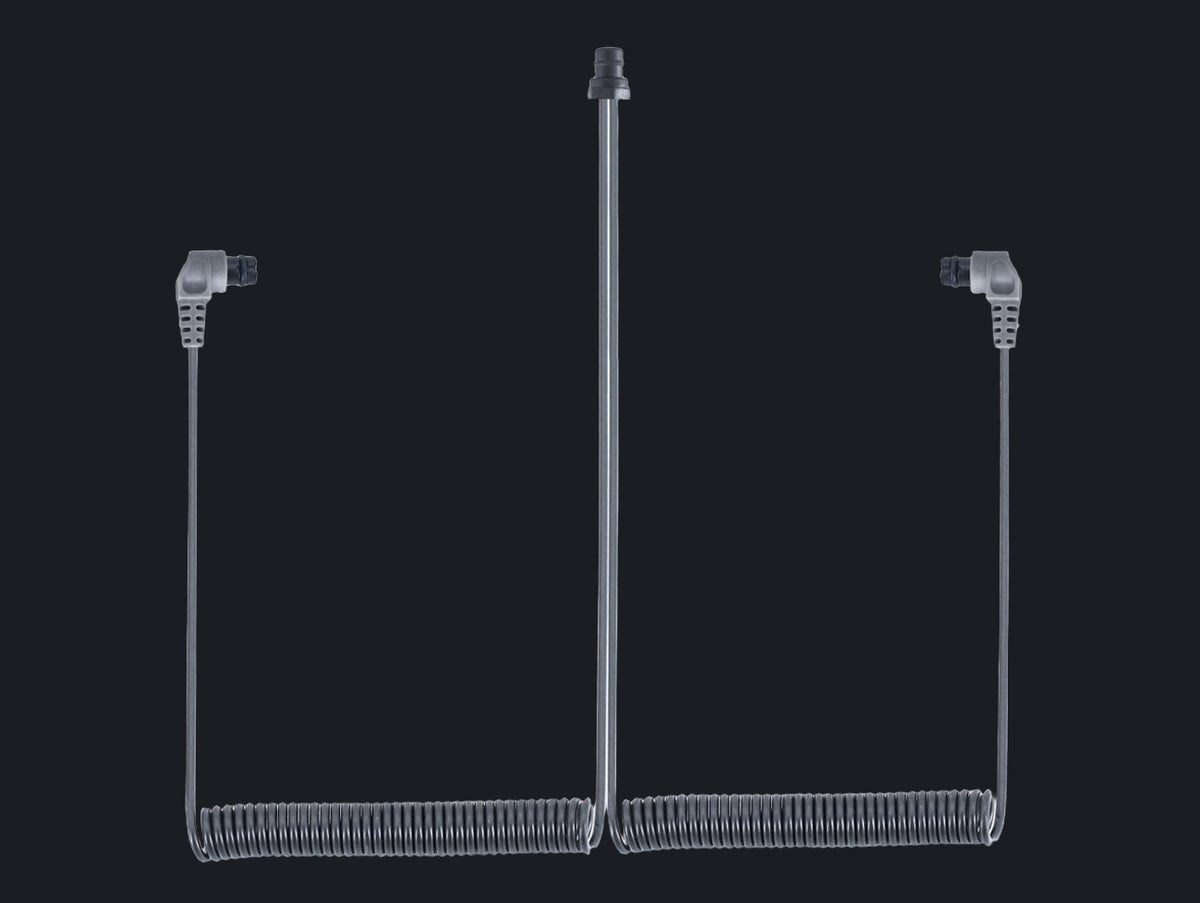 Dual Fiber Optic Cable 151-Core with SS Angle Plugs (M Size)