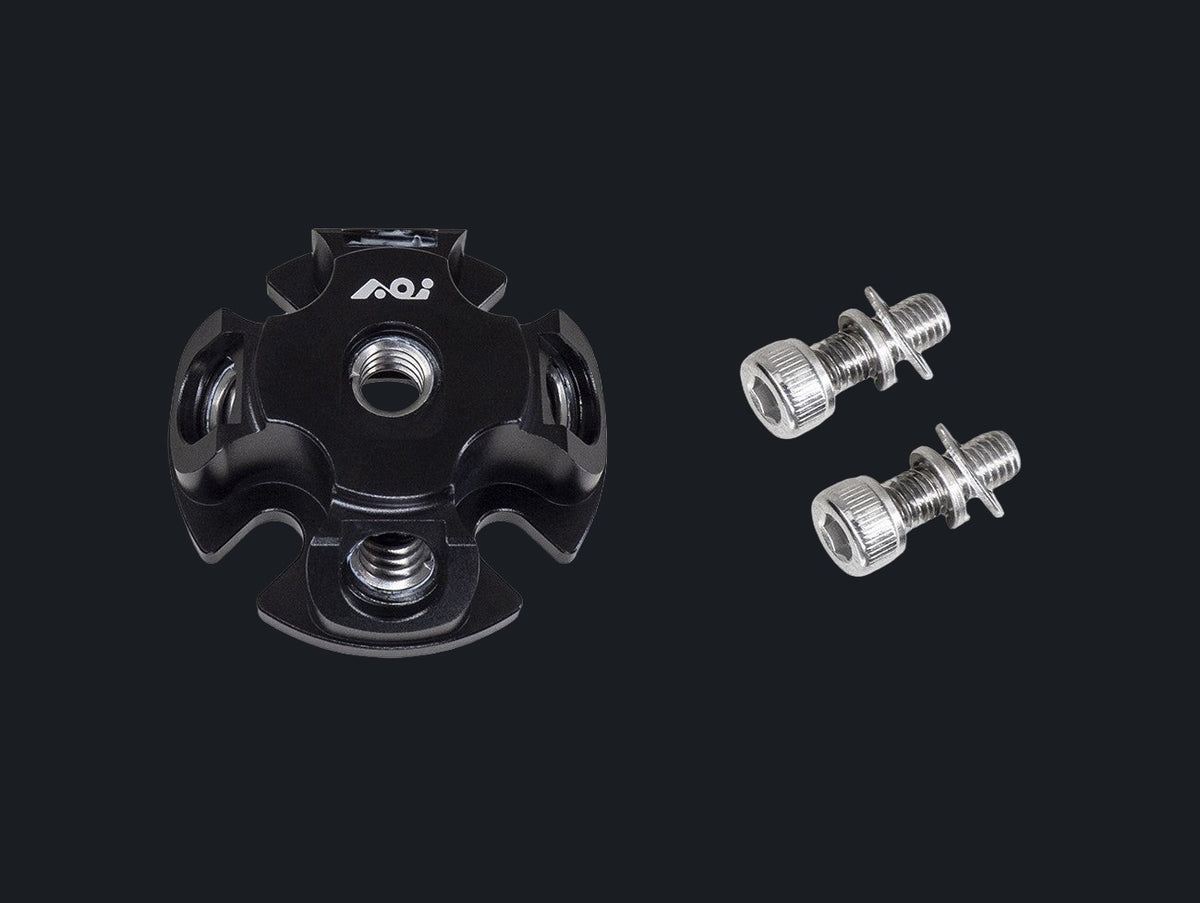 Multi-direction 1/4" Mounting Base (Black Color)