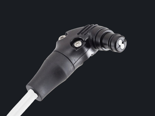 Optical Cable SS Angle Plug with Two Holes (for 2.2mm Cable)