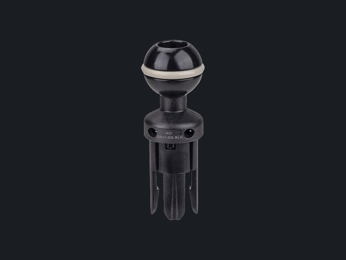 Quick Release System - 11 Male Insert in Ball Mount (Black Color)