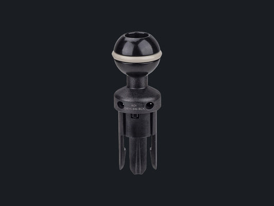 Quick Release System - 11 Male Insert in Ball Mount (Black Color)