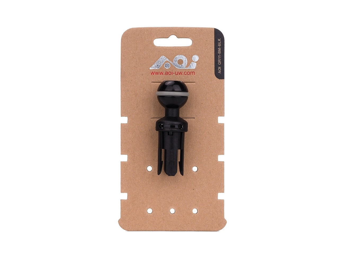 Quick Release System - 11 Male Insert in Ball Mount (Black Color)