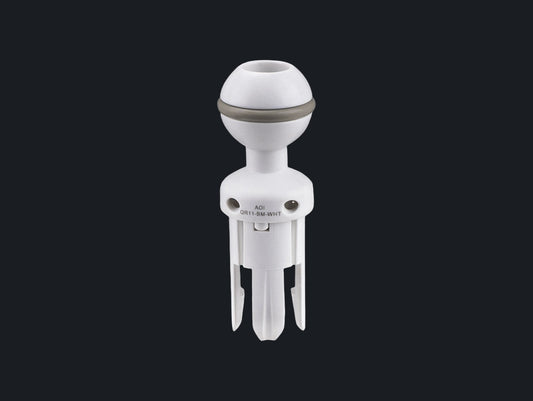 Quick Release System - 11 Male Insert in Ball Mount (White Color)