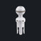 Quick Release System - 11 Male Insert in Ball Mount (White Color)