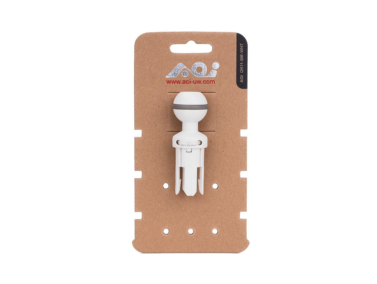 Quick Release System - 11 Male Insert in Ball Mount (White Color)