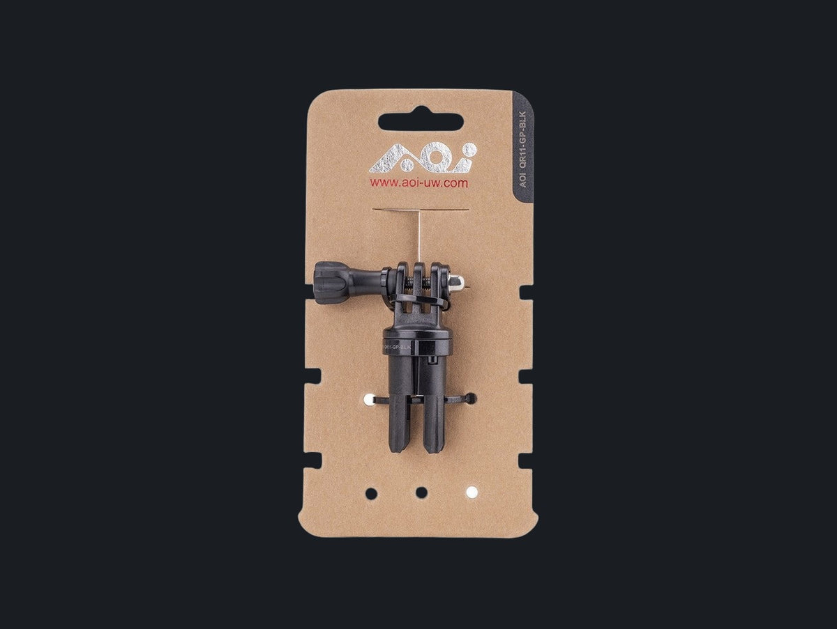 Quick Release System - 11 Male Insert in GoPro Mount (Black Color)
