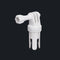 Quick Release System - 11 Male Insert in GoPro Mount (White Color)