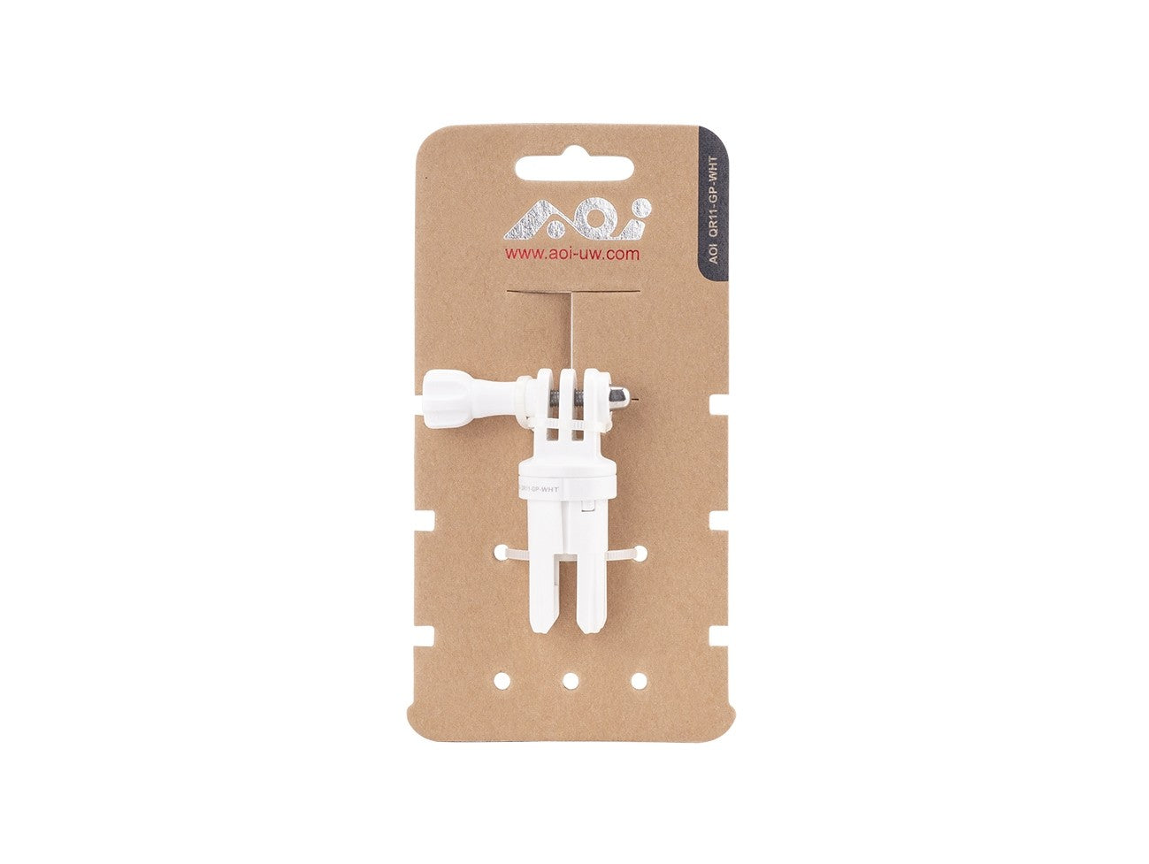 Quick Release System - 11 Male Insert in GoPro Mount (White Color)