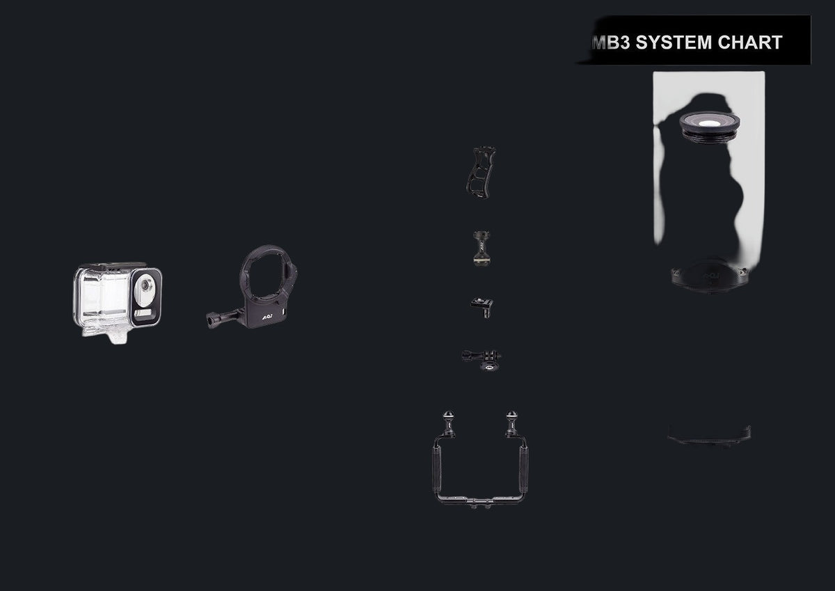 Quick Release System 02 Mount Base for DJI OSMO Action 5/ 4 Waterproof Cases