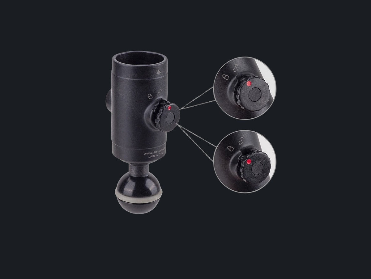 Quick Release System - 11 Base with Ball Mount (Black Color)
