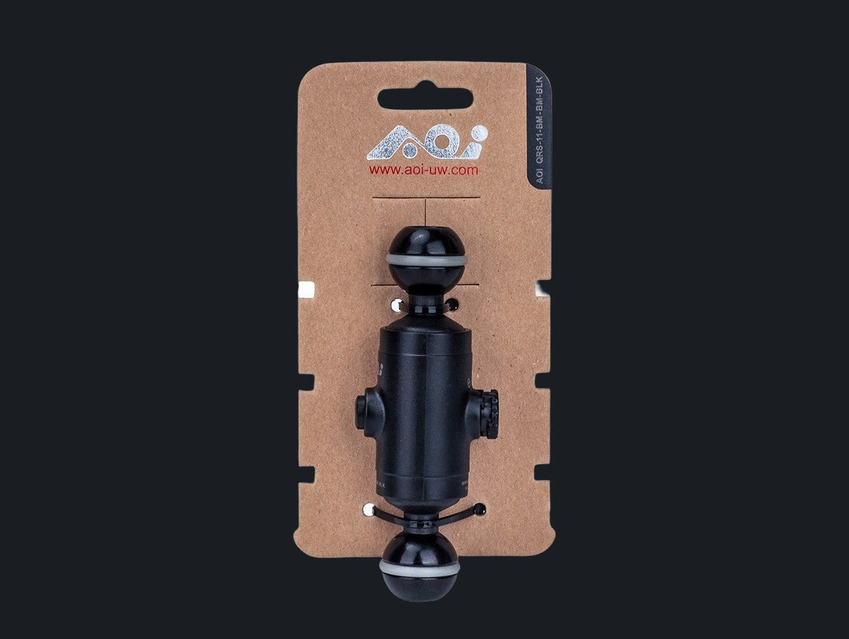 Quick Release System - 11 Base with Ball Mount & Ball Mount Male Insert (Black Color)