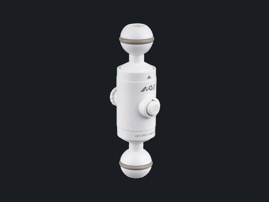 Quick Release System - 11 Base with Ball Mount & Ball Mount Male Insert (White Color)