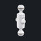 Quick Release System - 11 Base with Ball Mount & Ball Mount Male Insert (White Color)