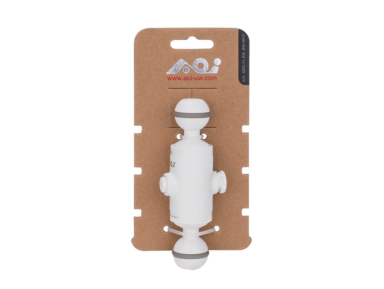 Quick Release System - 11 Base with Ball Mount & Ball Mount Male Insert (White Color)