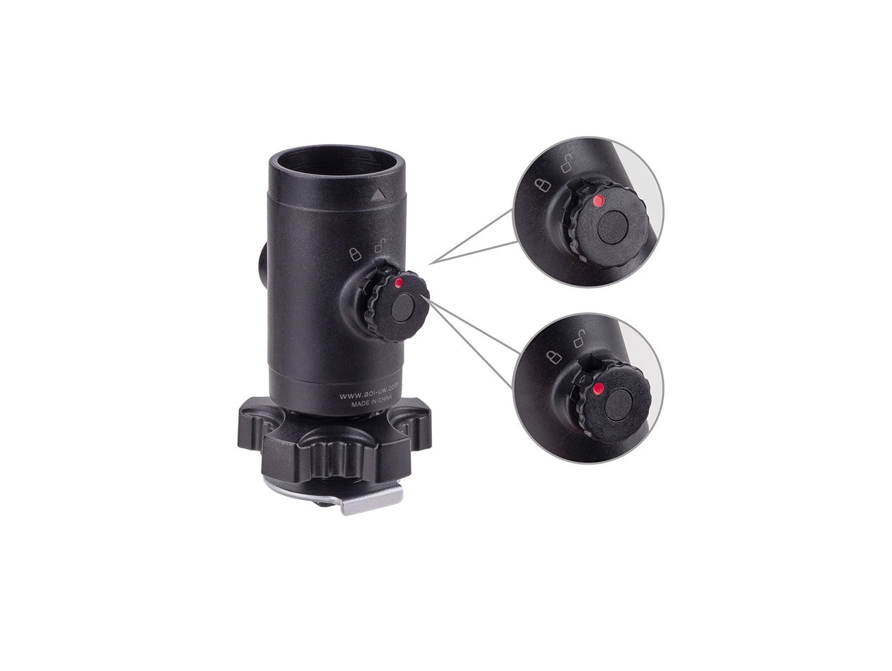 Quick Release System -11 Base with Cold Shoe Mount (Black Color)