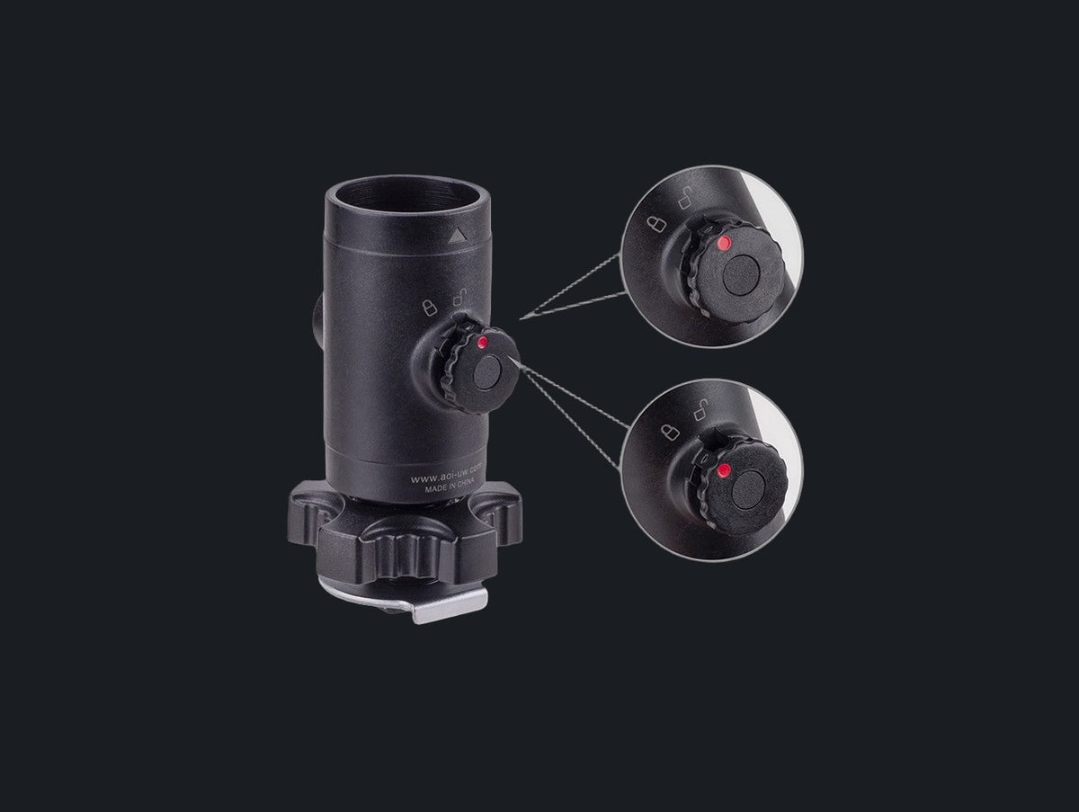 Quick Release System -11 Base with Cold Shoe Mount (Black Color)