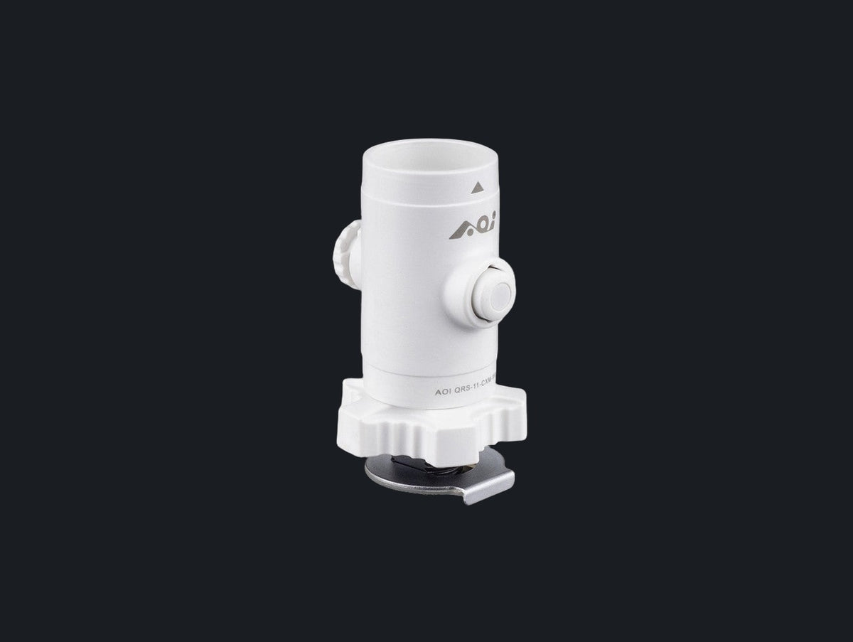 Quick Release System -11 Base with Cold Shoe Mount (White Color)