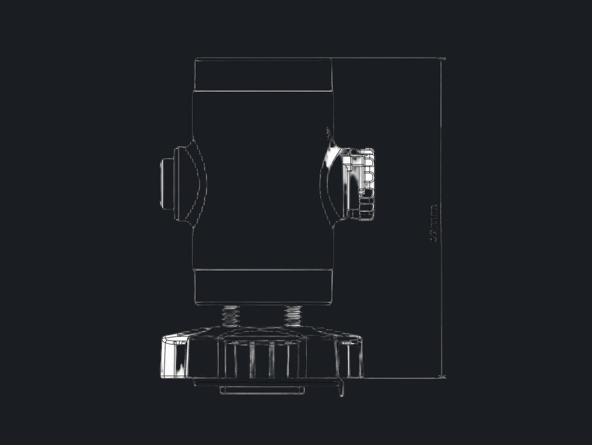 Quick Release System -11 Base with Cold Shoe Mount (White Color)
