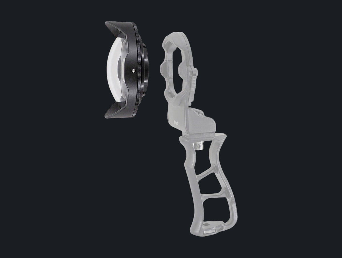 Underwater 0.73X Wide Angle Correction Lens for Action Cameras & Phones - Black Color