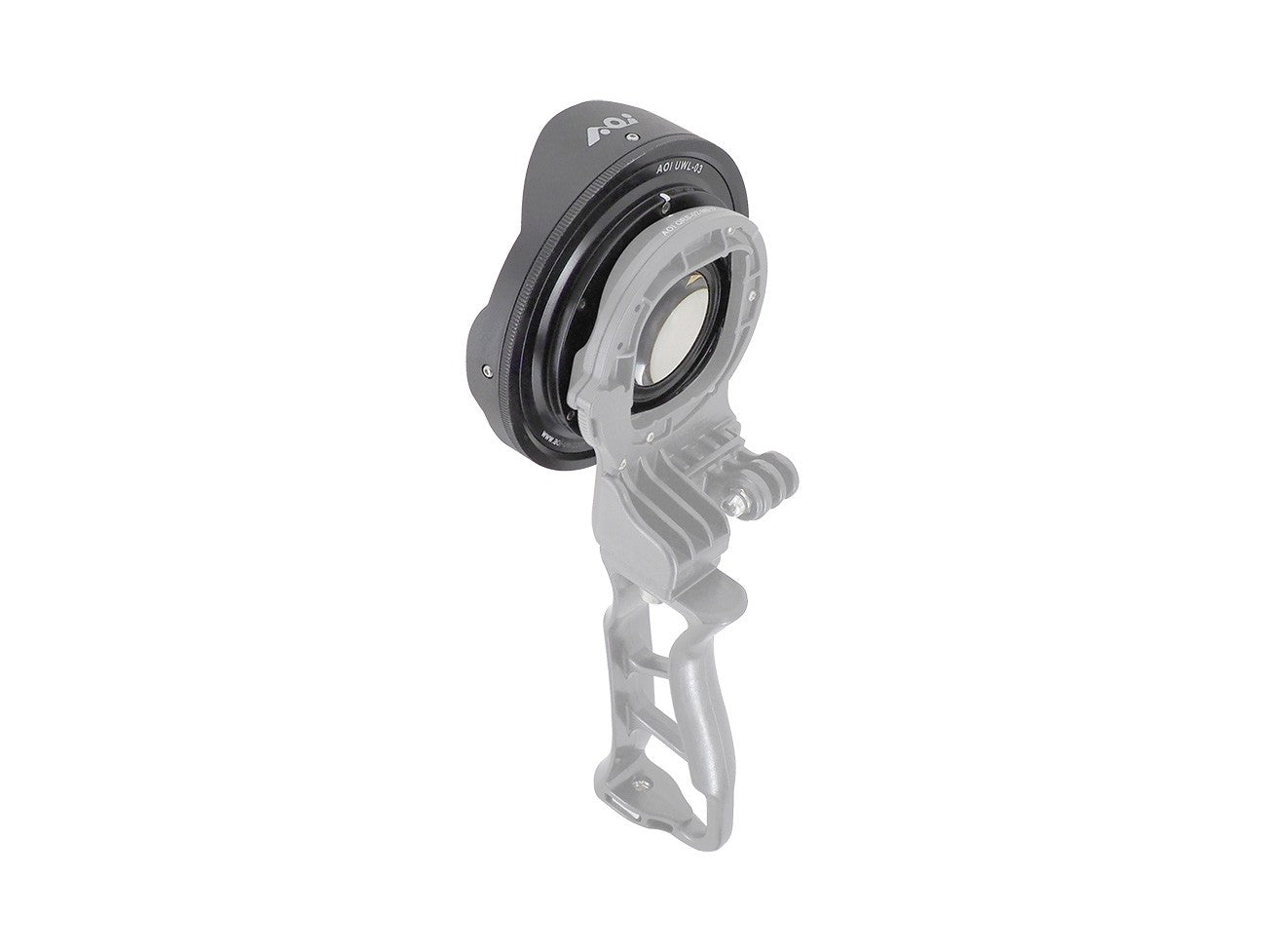 Underwater 0.73X Wide Angle Correction Lens for Action Cameras & Phones - Black Color