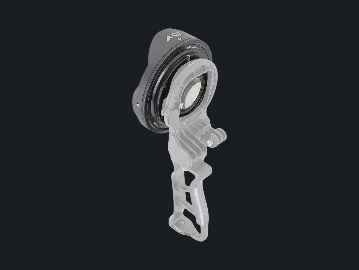 Underwater 0.73X Wide Angle Correction Lens for Action Cameras & Phones - Black Color