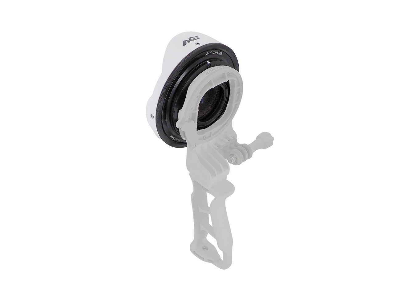 Underwater 0.73X Wide Angle Correction Lens for Action Cameras & Phones - White Color