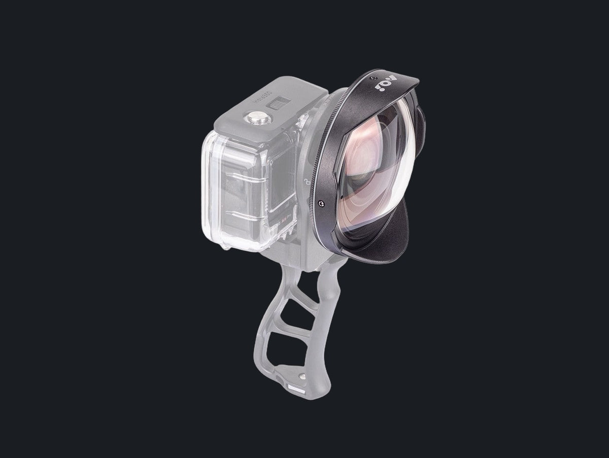 Underwater 0.73X Wide Angle Correction Lens for Action Cameras & Phones