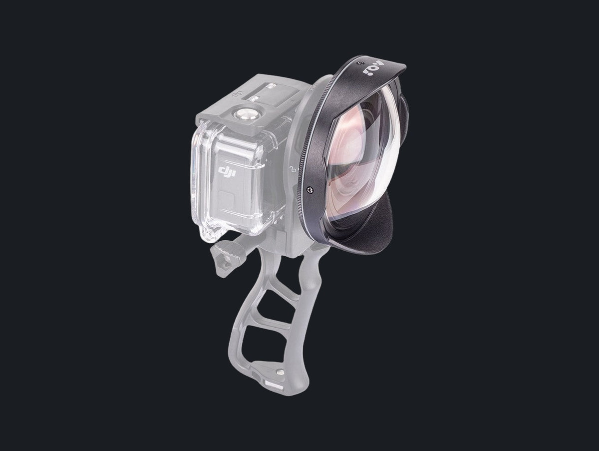 Underwater 0.73X Wide Angle Correction Lens for Action Cameras & Phones