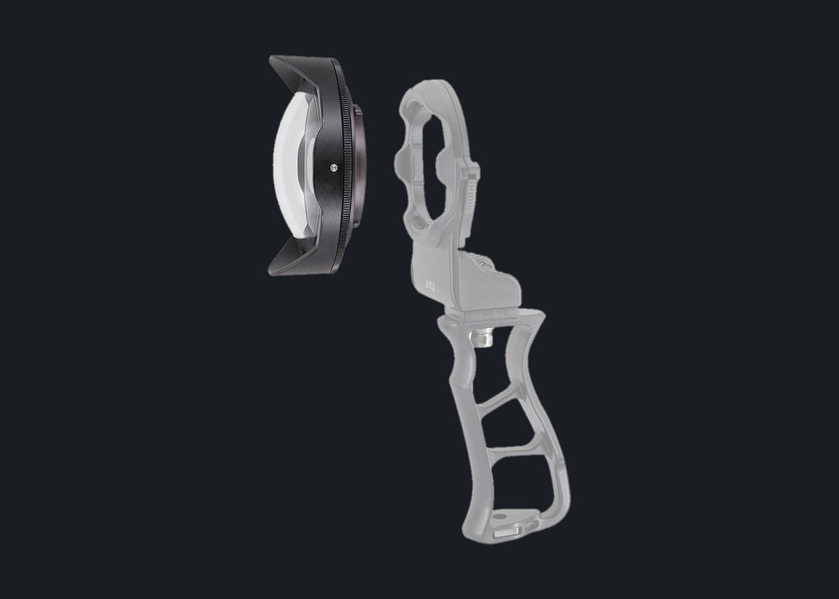 Underwater 0.73X Wide Angle Conversion Lens Mark II for Action Camera & Phone - Black Color