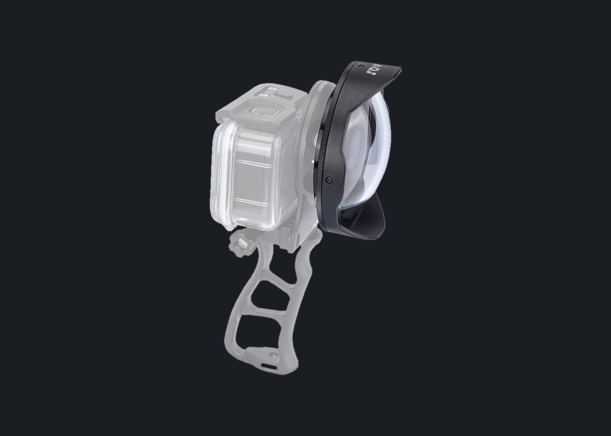 Underwater 0.73X Wide Angle Conversion Lens Mark II for Action Camera & Phone - Black Color